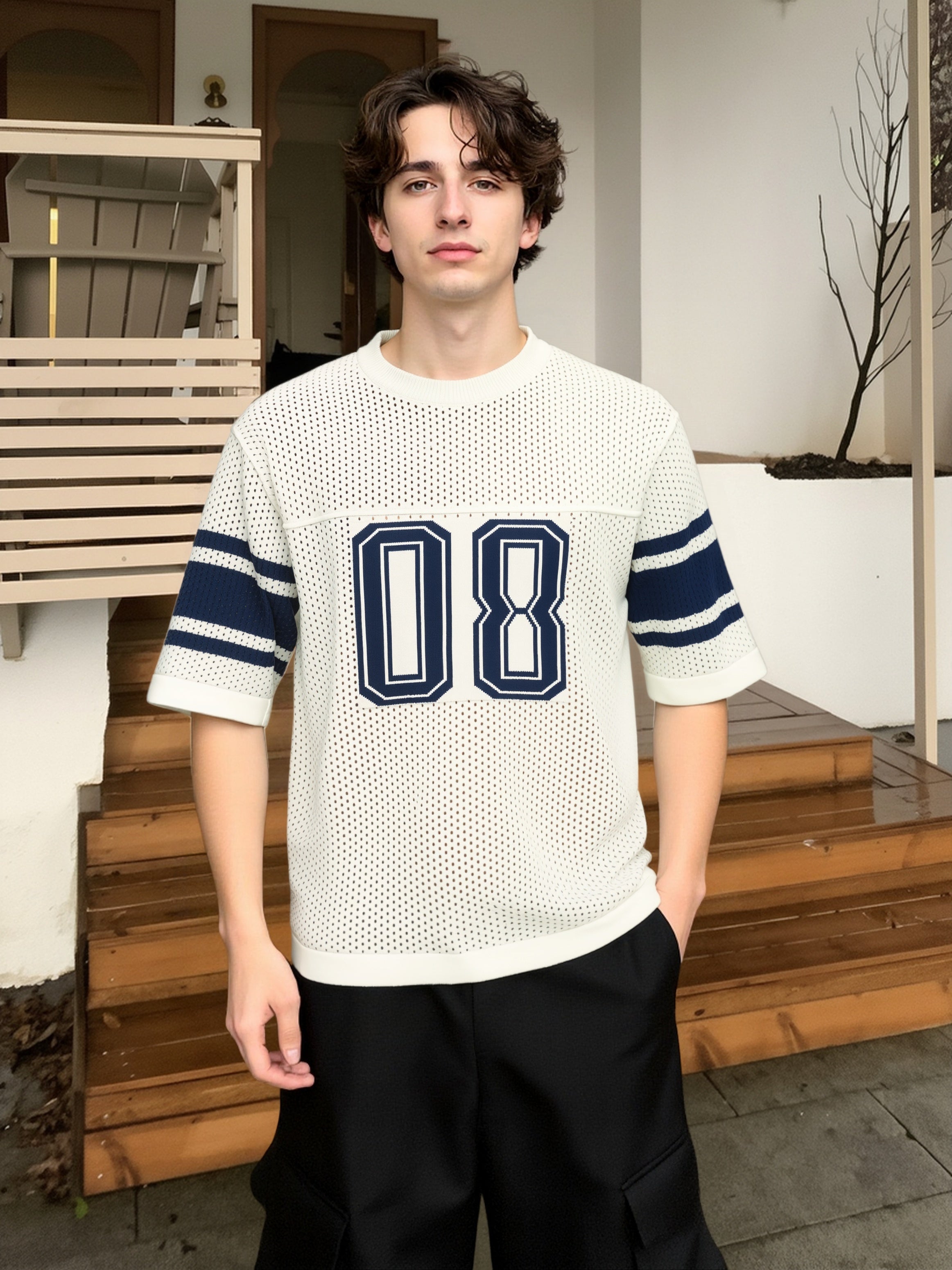 Camiseta Masculina Esportiva Telada com Estampa 08